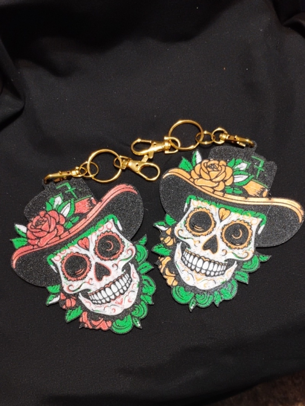 Sugar Skull Keychain
